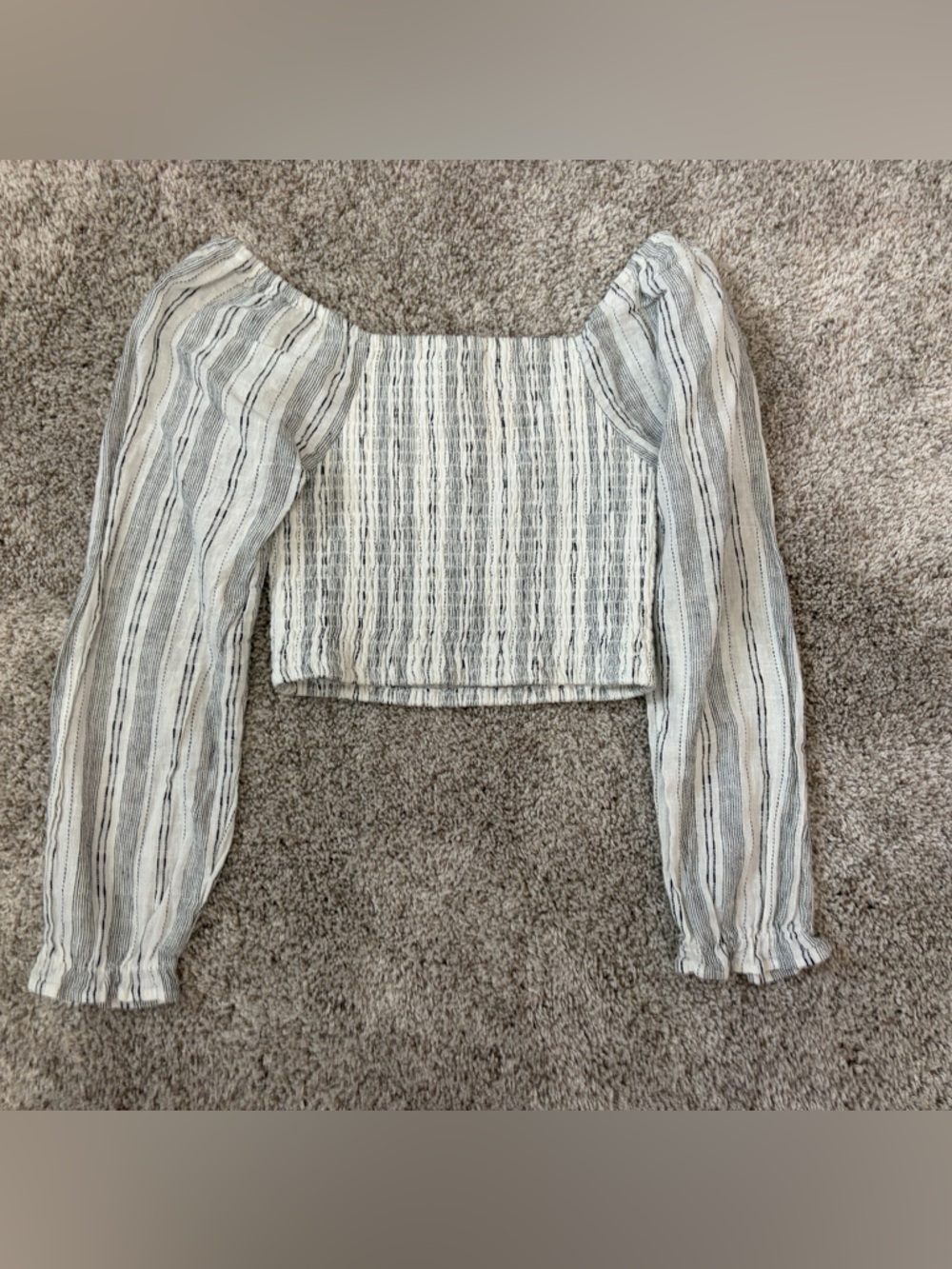 Girls Chelsea  & Violet Striped Cropped Top EUC